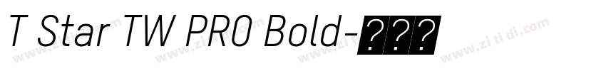T Star TW PRO Bold字体转换